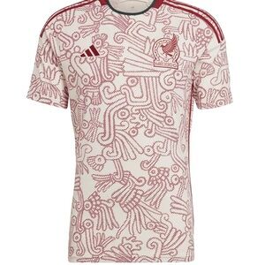 Adidas Men's White and Red Graphic Shirt